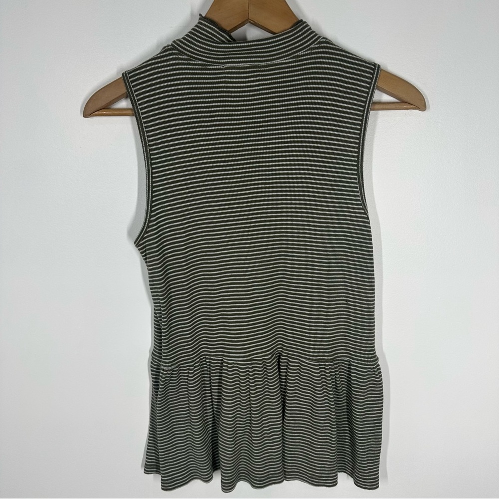 Anthropologie T.La Striped Peplum Tank Top Small - Picture 5 of 5